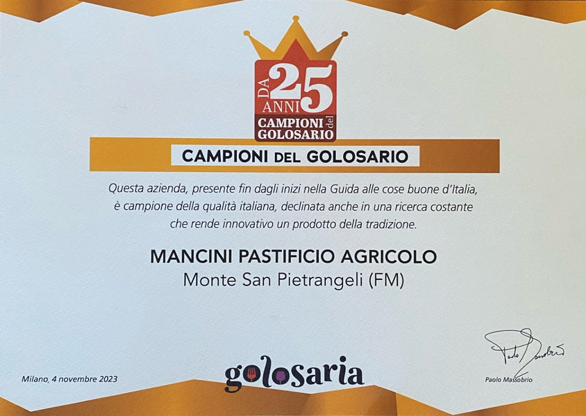 Awarded as "Campioni de Golosario" (2023)